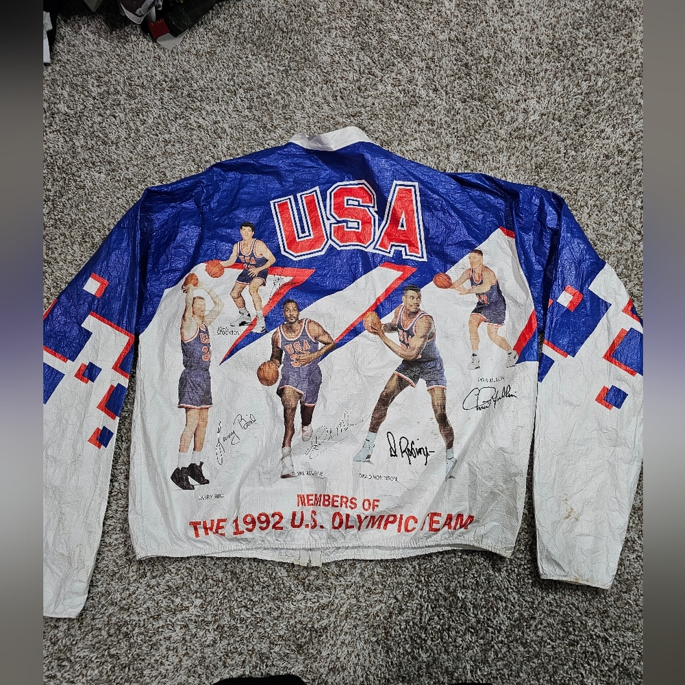 Vintage tyvek kellogs 1992 usa Dream team windbreaker